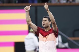 Alcaraz a réussi une démonstration mercredi face à Dimitrov KEYSTONE/EPA/JOHN G. MABANGLO